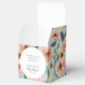 Mint Sage Roze Bloemen Custom Baby shower Dank u Bedankdoosjes (Geopend)