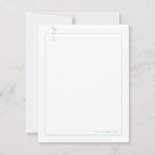 Mint Schattige Hearts Mason Jar Persoonlijk briefp Notitiekaartje