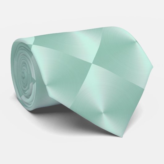 Mint Shimmer Blokkeert Stropdas (Opgerold)