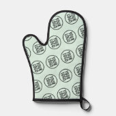 Mint Silicone four Mitt avec Motif de logo personn (Recto)