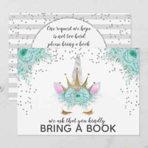 Mint, Silver en Gold Unicorn Princess brengen een  Kaart