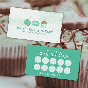 Mint Snoepjes Waterverf Bakkerij Loyaliteit Visitekaartje
