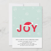 Mint Snow Joy Fête Invitation (Devant)