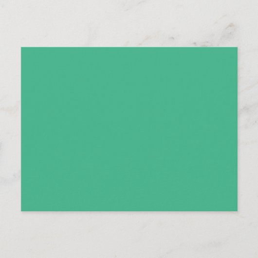 Mint Solid Color Briefkaart (Voorkant)
