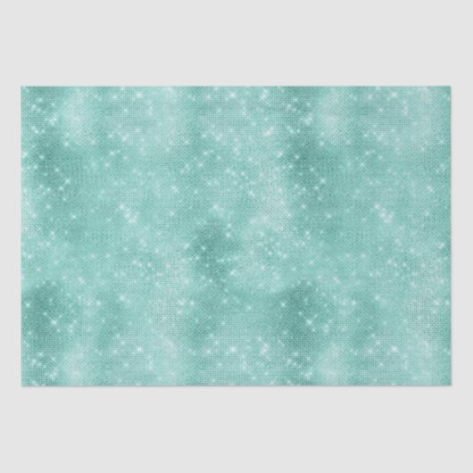 Mint Sparkle Glitz Tissuepapier (Voorkant)