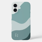 Mint & Spruce Boho Colour Flow Monogram Case-Mate iPhone Case (Achterkant)