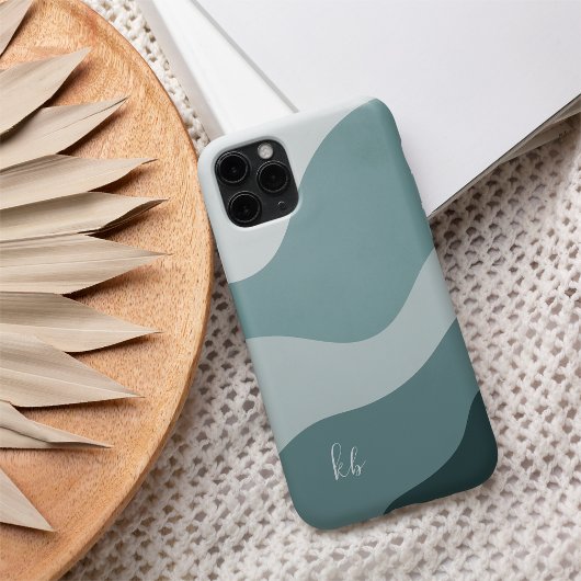 Mint & Spruce Boho Colour Flow Monogram Case-Mate iPhone Case
