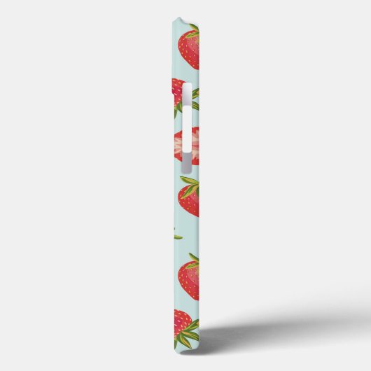 Mint Strawberry iPhone Case (Achterkant / Links)