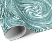 Mint-Swirl-omslagpapier Cadeaupapier (Rol Hoek)
