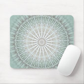 Mint Taupe Mandala Muismat (Met muis)