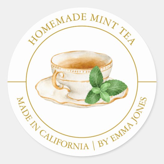 Mint Tea Modern label (Voorkant)