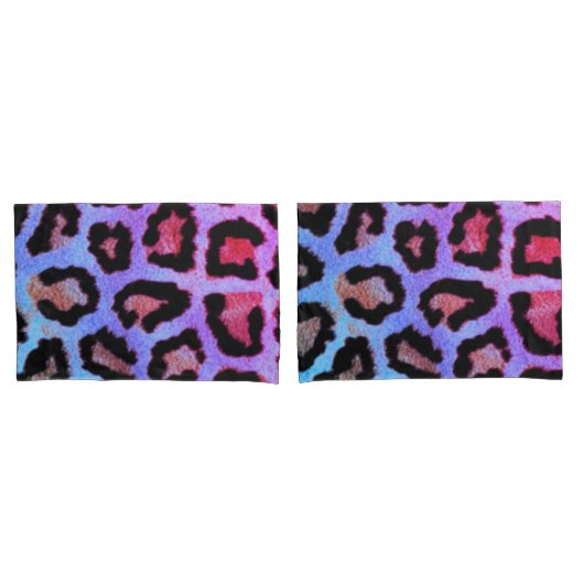 Mint Tease me blauwgroen loods hoesjes van luipaar Kussensloop (Voorkant-Set)