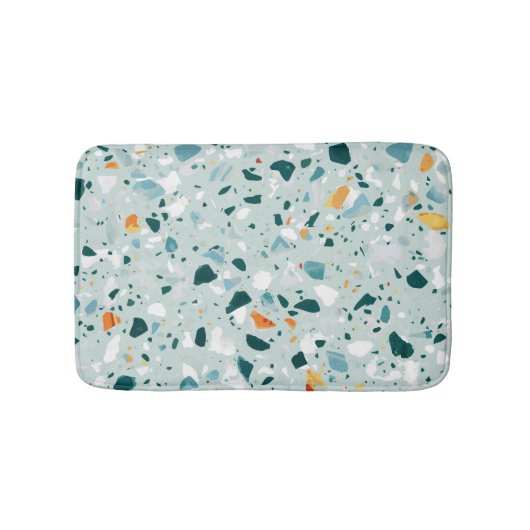 Mint Terrazzo Badmat (Voorkant)