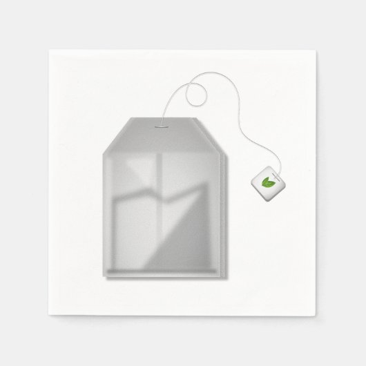 Mint theezakje papieren servetten (Voorkant)