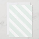 Mint thema twin baby shower uitnodiging (Achterkant)