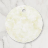 Mint to be bruiloft douche Waterverf bladkrans Bedankjes Labels (Achterkant)