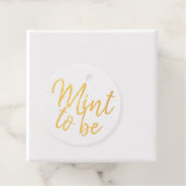 Mint to be bruiloft strand thema bedankjes labels (Met doos)