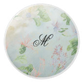 "Mint to be" keramische deurknop Knop (Voorkant)