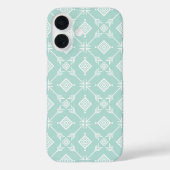 Mint Trendy Arrow Tribal Print Case-Mate iPhone Case (Achterkant)