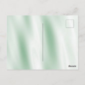 Mint Tropical Pink Green Leaf Briefkaart (Achterkant)