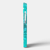 Mint Turquoise Foil Achtergrond Case-Mate iPhone Case (Achterkant / Links)