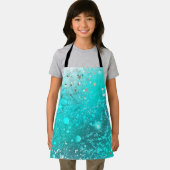 Mint Turquoise Folie Achtergrond Schort (Insitu)