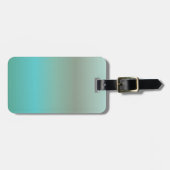 Mint Turquoise Gradient Bagagelabel (Voorkant horizontaal)