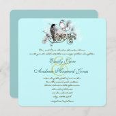 Mint uitnodiging tot weduwschap over vogels (Voorkant / Achterkant)