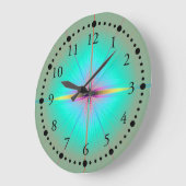 Mint-ventilatorwandklok Grote Klok (Hoek)