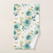 Mint Vert Blanc or Rose Floral (Serviette à main)