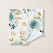 Mint Vert Blanc or Rose Floral (Gant de toilette)