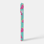 Mint Watermelonpatroon iPhone 15 Hoesje (Linkerkant)