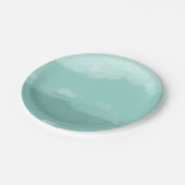 Mint Waterverf Ombre Papieren Bordje (Gekanteld)