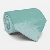 Mint Waterverf Ombre Stropdas (Opgerold)