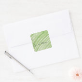 Mint Waterverf Stripes Gift Label (Envelop)