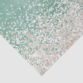 Mint White Glam Gold Sparkle Glitter Tissuepapier (Detail)