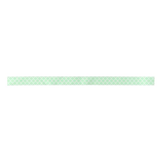 Mint White Moroccan Quatrefoil Pattern #5 Lint (Voorkant)