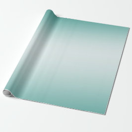 Mint White Ombre Cadeaupapier