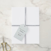 Mint White Peace Love Christmas Cadeaulabel (Met Touw)