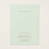 Mint & White | Présentation commerciale florale ch (Dos)