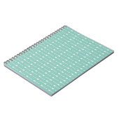 Mint & witte pijlen Modern Boho Pattern Notitieboe Notitieboek (Linkerzijde)