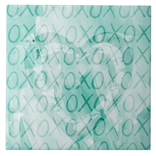 Mint XOXO Love Tegeltje (Voorkant)
