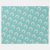 Mint zilveren letter C Fleece Deken (Voorkant (Horizontaal))
