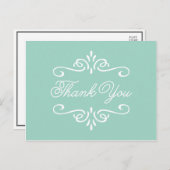 mintgroen | Afstuderen dank u Briefkaart (Voorkant / Achterkant)