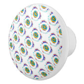 MINTGROENE DECORATIEPATRONEN KERAMISCHE KNOP (Rechts)