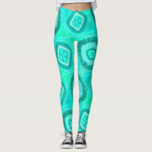 Mintgroene Eye of God-kunst van EelKat Wendy C All Leggings