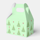 mintgroene kerstboom bedankdoosjes (Achterkant)