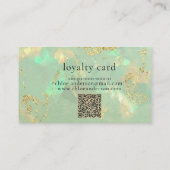 Mintgroene Opal Loyalty Card (Achterkant)