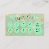 Mintgroene Opal Loyalty Card (Voorkant)