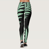 mintgroene palm leggings (Achterkant)